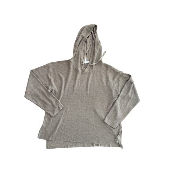 Soma WKND Women's Gray Marshmallow Knit Long Sleeve Cropped Hoodie Size XL - Picture 1 of 5